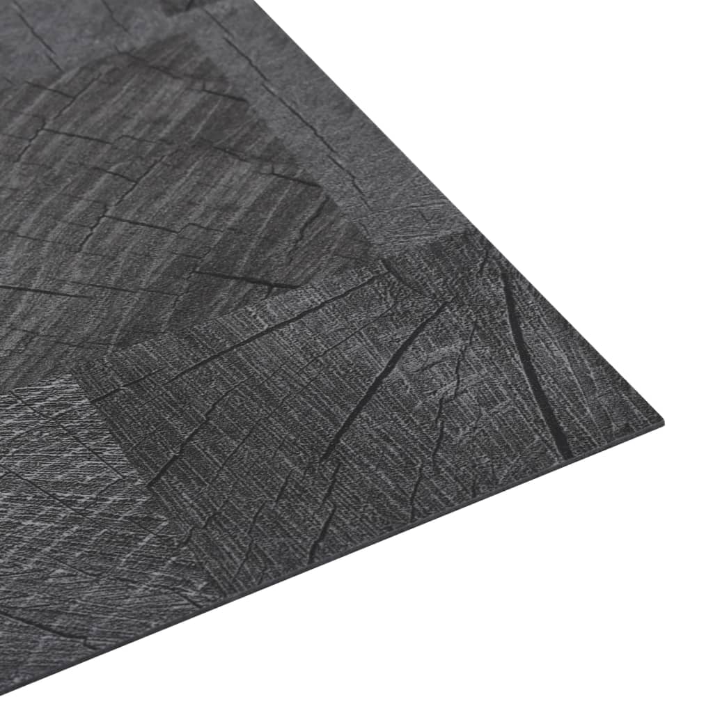 vidaXL PVC-gulvplanker selvklebende 5,11 m² trestruktur grå