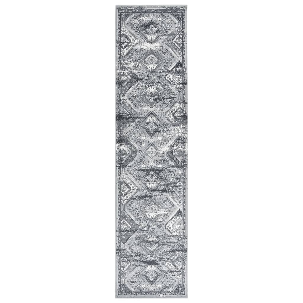 vidaXL Gulvteppe BCF orientalsk grå 100x400 cm