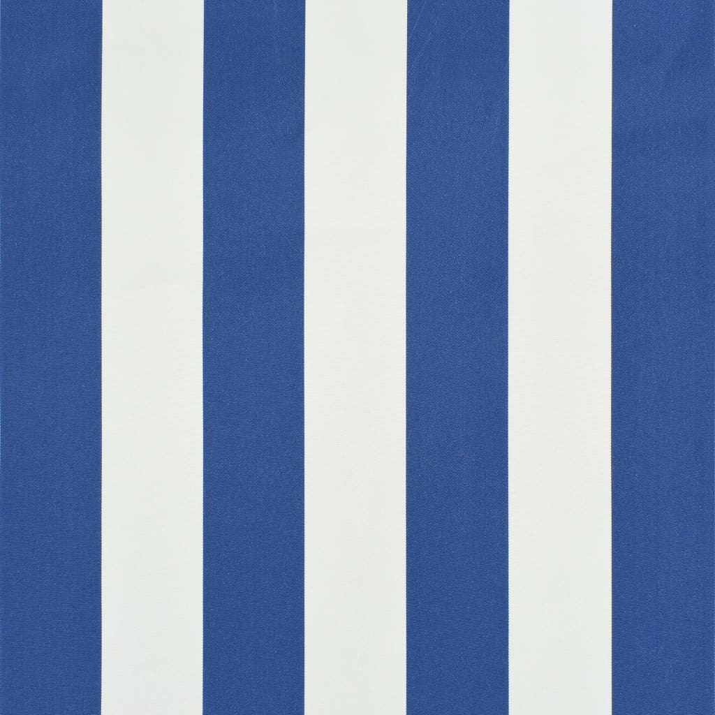 vidaXL Uttrekkbar markise 150x150 cm blå og hvit