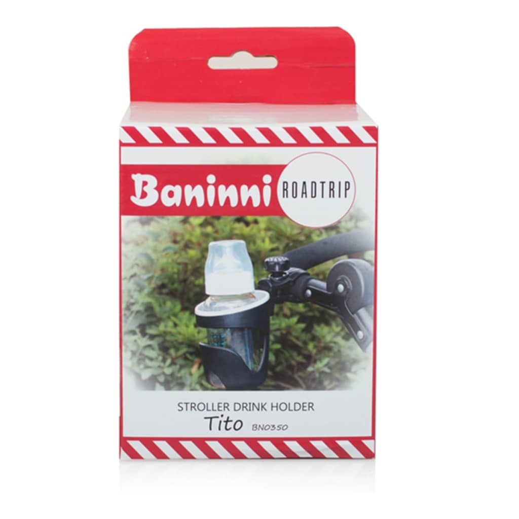 Baninni Barnevogn drikkeholder Tito svart BNSTA013-BK