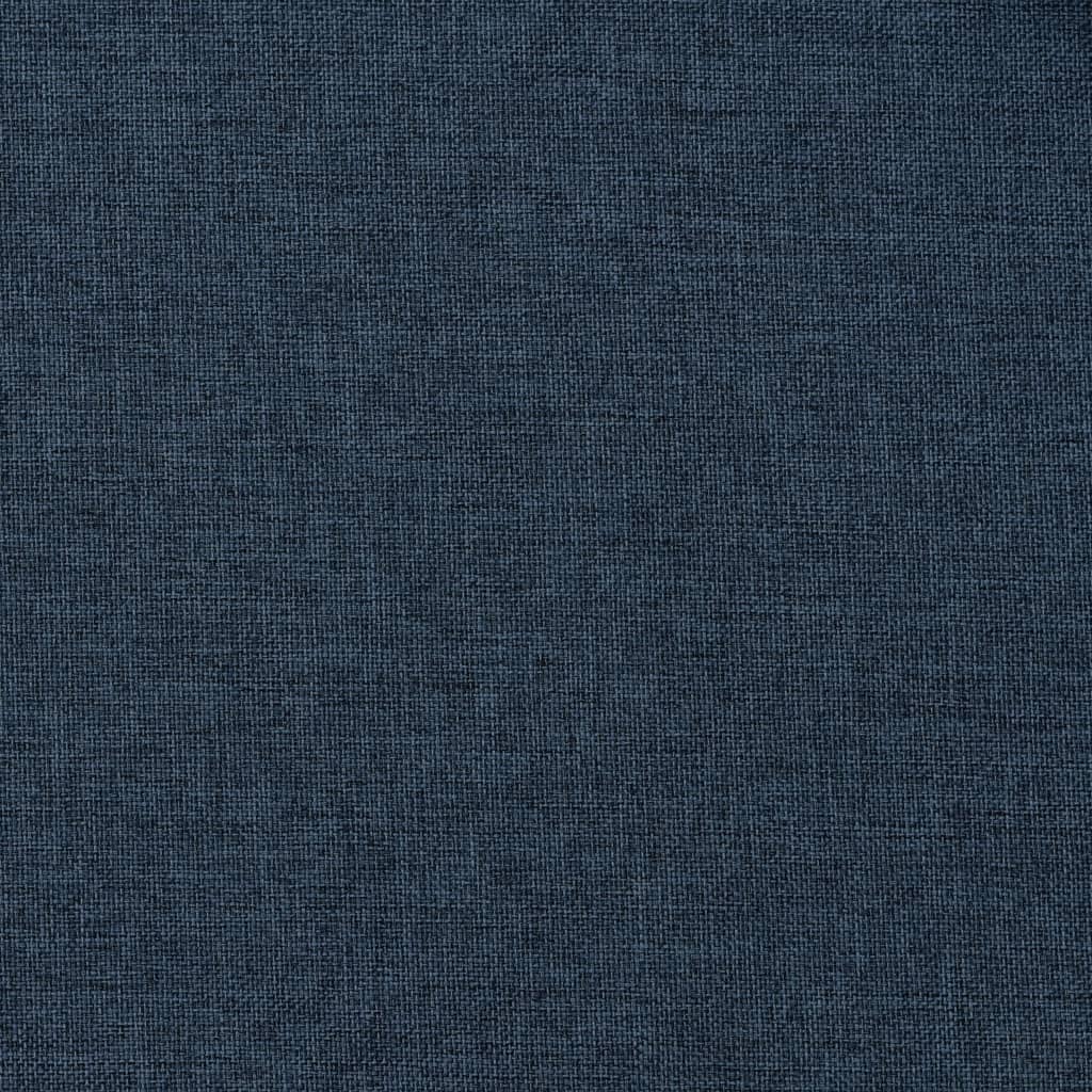 vidaXL Lystett gardin med kroker og lin-design blå 290x245 cm