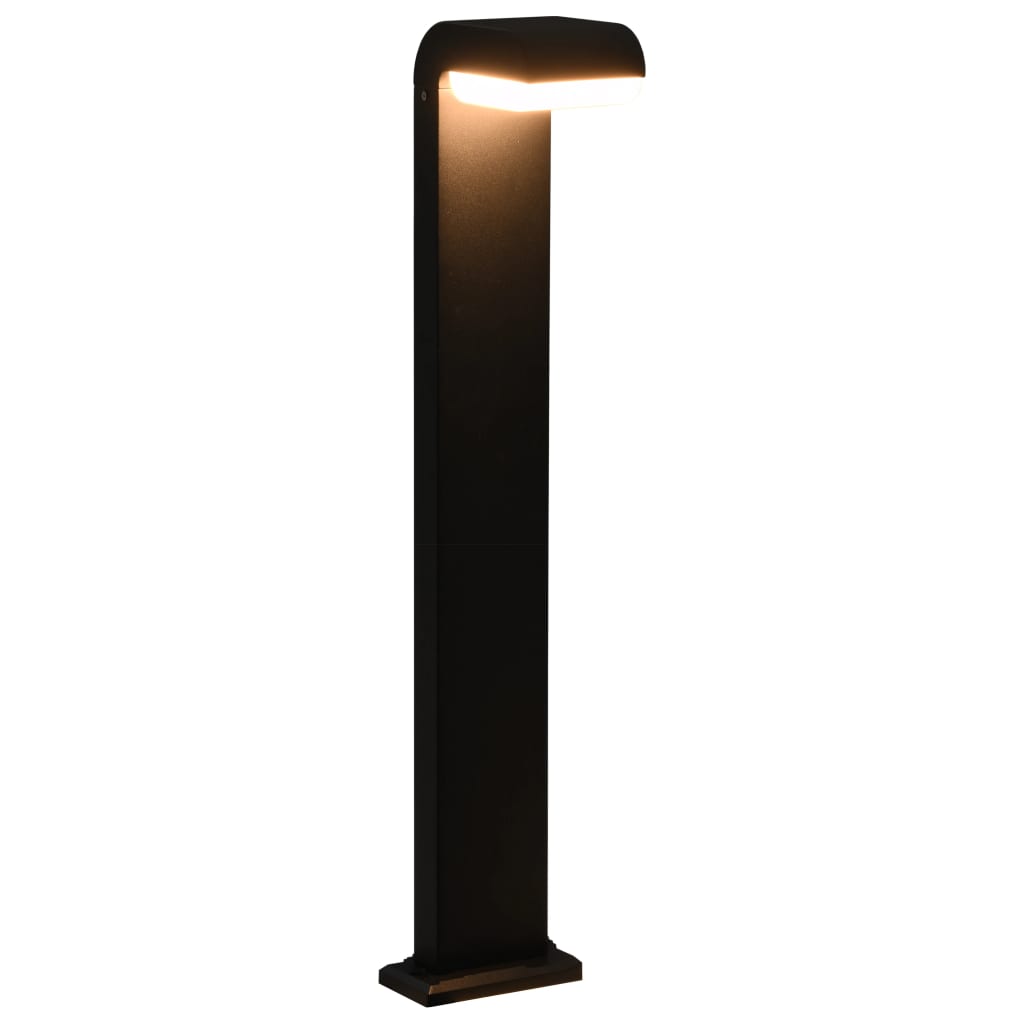 vidaXL Utendørs LED-lampe 9 W svart oval