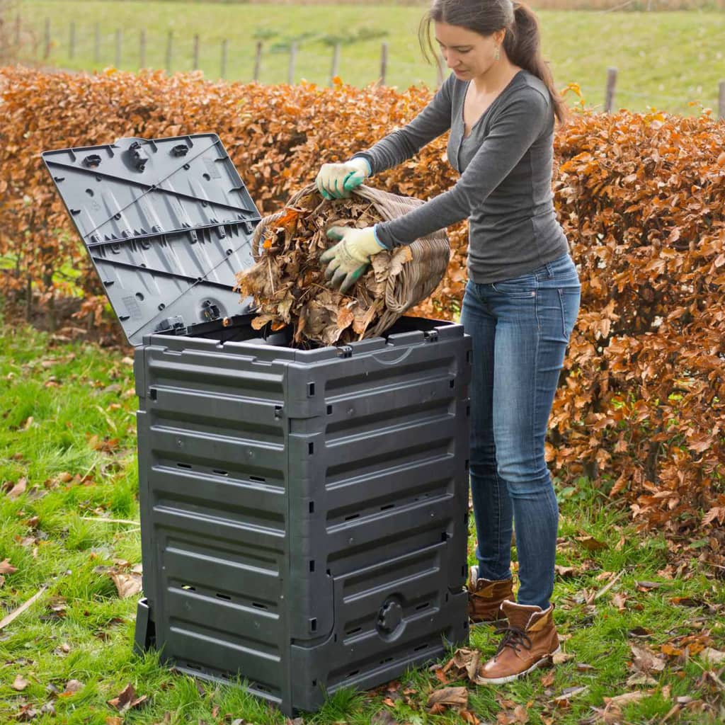 Nature Kompostbinge 300 L svart
