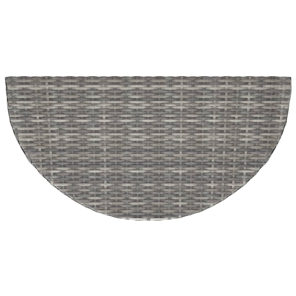 vidaXL Hagebord grå 100x50x75 cm polyrotting