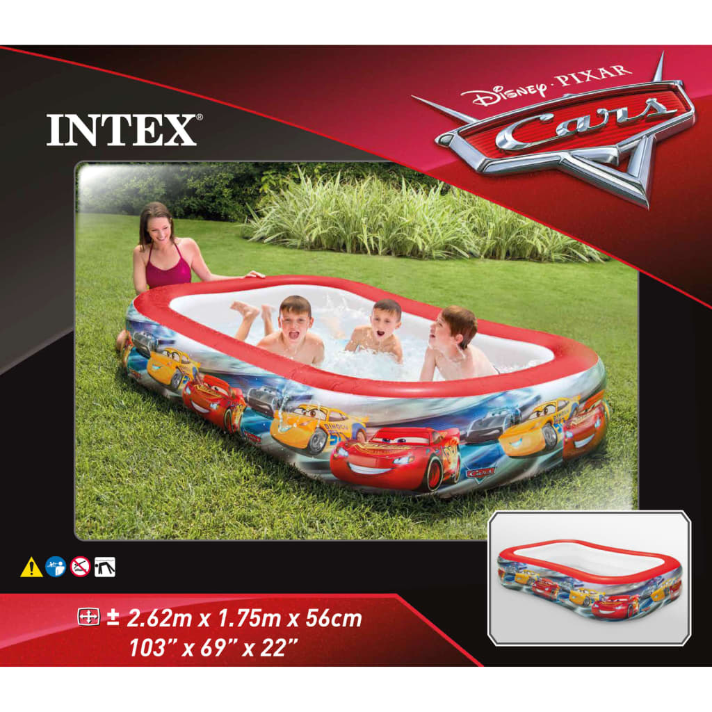 Intex Cars Swim Center Basseng flerfarget 262x175x56 cm