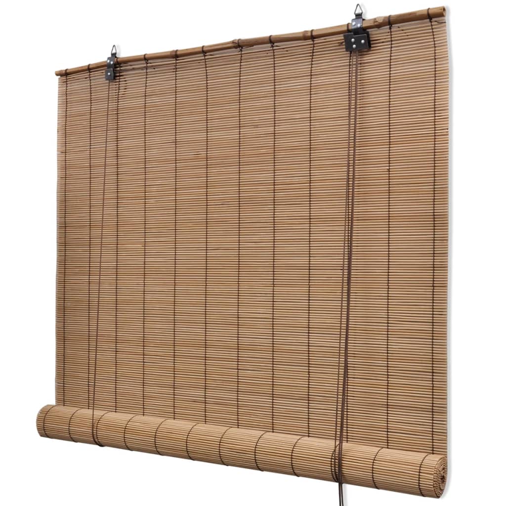 Brun bambus rullegardin 100 x 160 cm