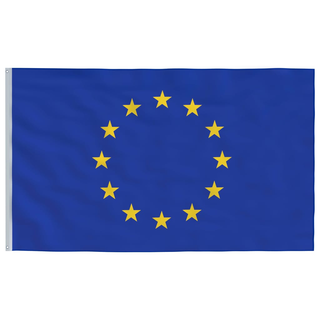 vidaXL Europeisk flagg og stang aluminium 6 m