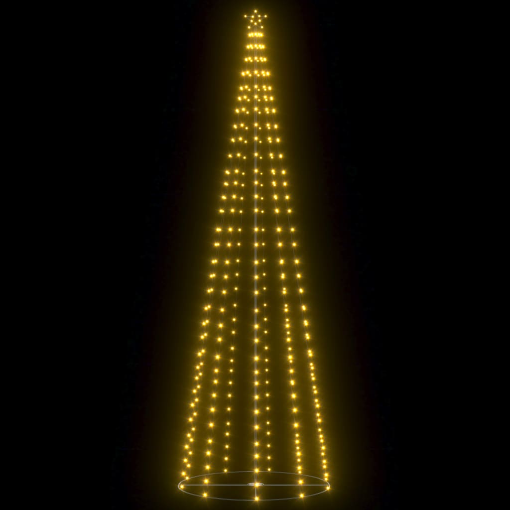 vidaXL Juletre kjegle 330 varmhvite lysdioder 100x300 cm
