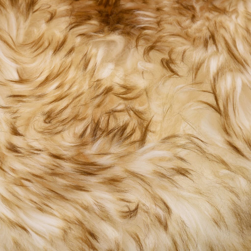 vidaXL Teppe saueskinn 60x180 cm brun melange