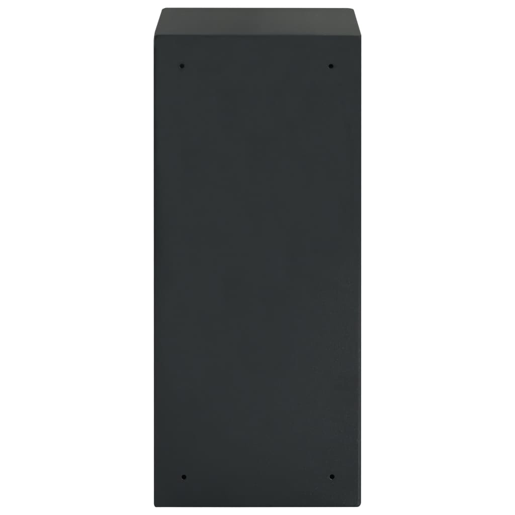 vidaXL Digital safe med dobbel dør mørkegrå 35x31x80 cm