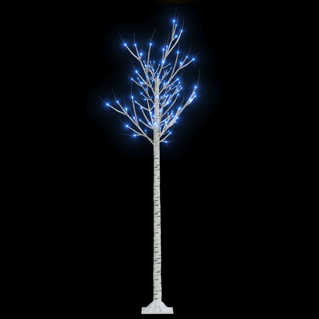 vidaXL Juletre 180 LED-dioder blå silje innendørs og utendørst 1,8m