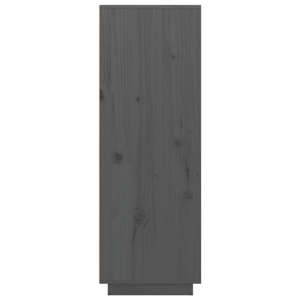 vidaXL Highboard grå 60x40x116,5 cm heltre furu