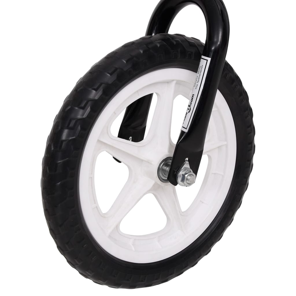 vidaXL Balansesykkel med 11-tommers hjul svart