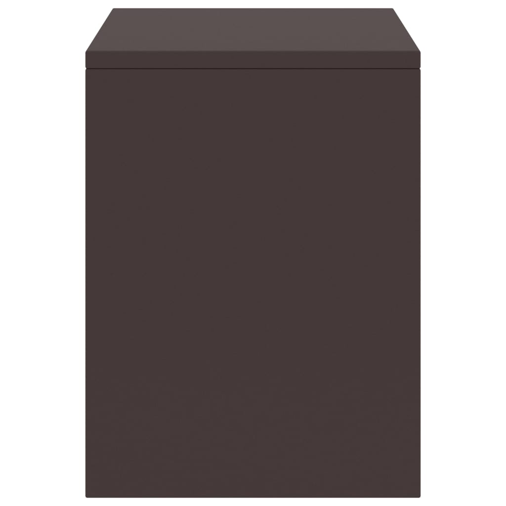 vidaXL Nattbord mørkebrun 35x30x40 cm heltre furu