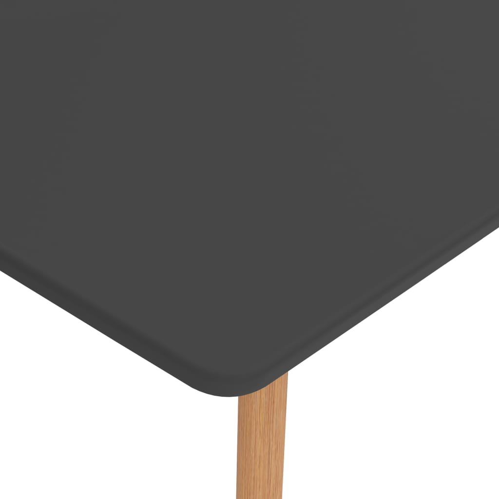 vidaXL Spisebord grå 120x60x75 cm metall