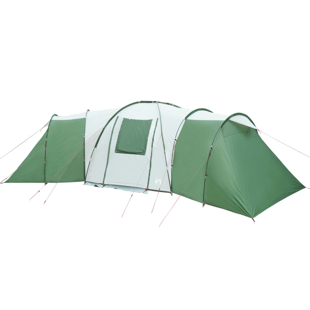 vidaXL Kuppeltelt for camping 12 personer grønn vanntett