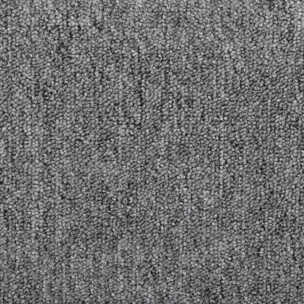 vidaXL Trappematter mørk grå 15 stk 65x24x4 cm