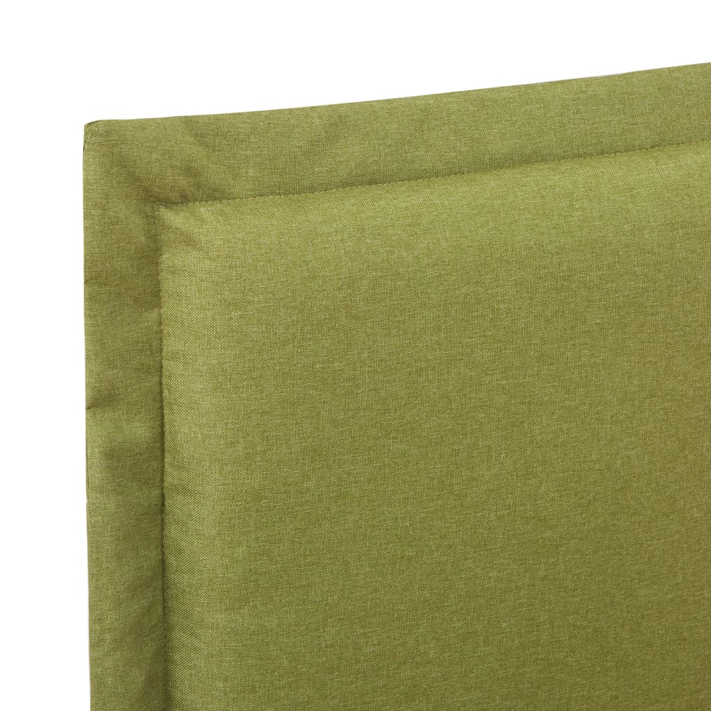 vidaXL Sengeramme grønn stoff 120x190 cm