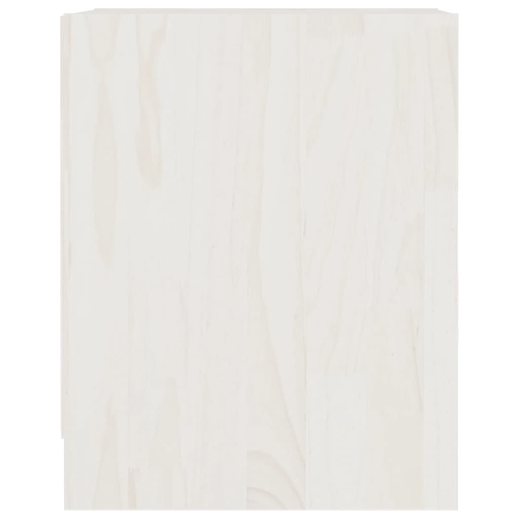 vidaXL Nattbord 2 stk 35,5x33,5x41,5 cm heltre furu hvit