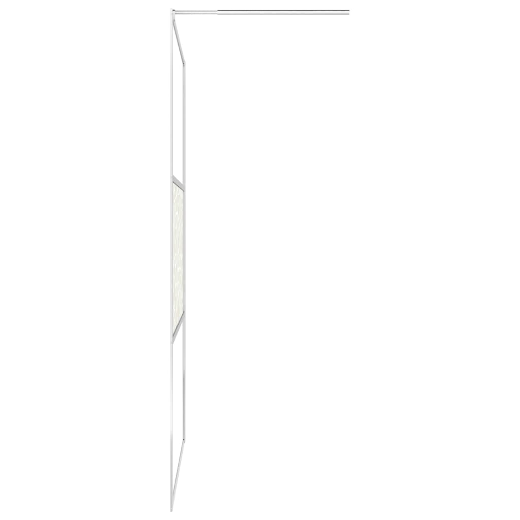 vidaXL Dusjvegg ESG-glass med steindesign 140x195 cm