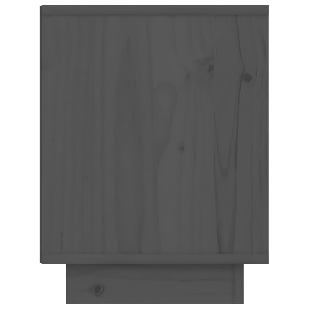 vidaXL Nattbord 2 stk grå 40x30x40 heltre furu