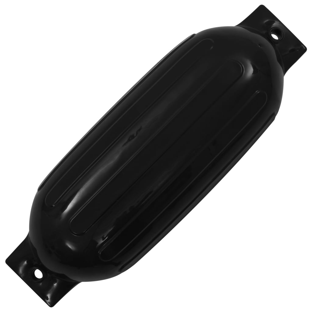 vidaXL Båtfender 2 stk svart 69x21,5 cm PVC