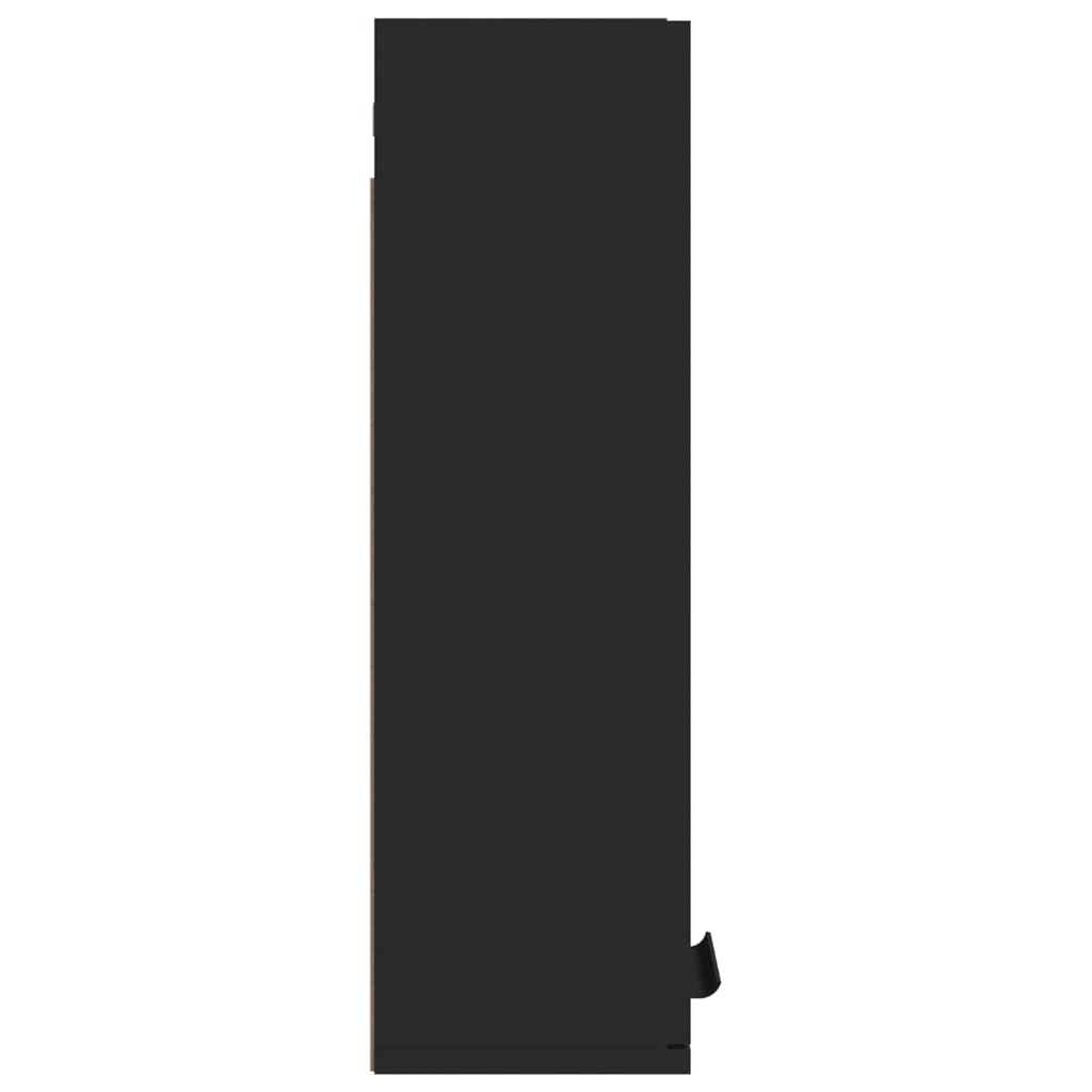 vidaXL Vegghengt baderomsskap svart 32x20x67 cm