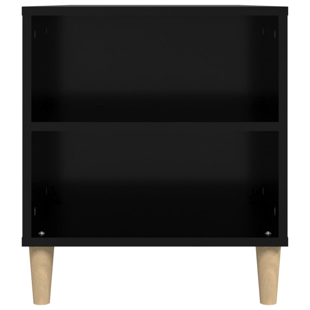 vidaXL TV-benk svart 102x44,5x50 cm konstruert tre