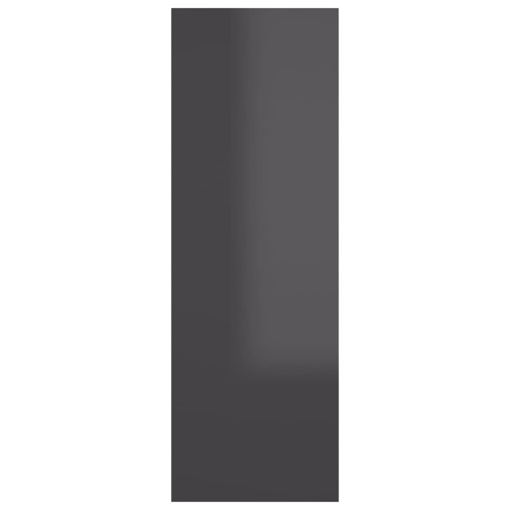 vidaXL TV-benk høyglans grå 30,5x30x90 cm sponplate