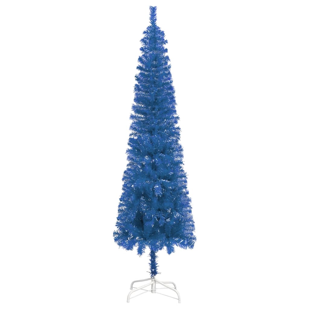 vidaXL Slankt juletre blå 150 cm
