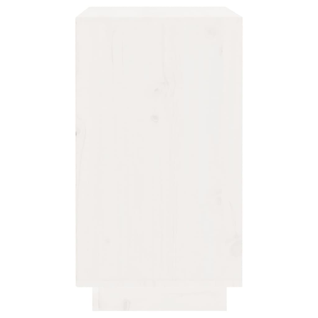 vidaXL Vinhylle hvit 55,5x34x61 cm heltre furu