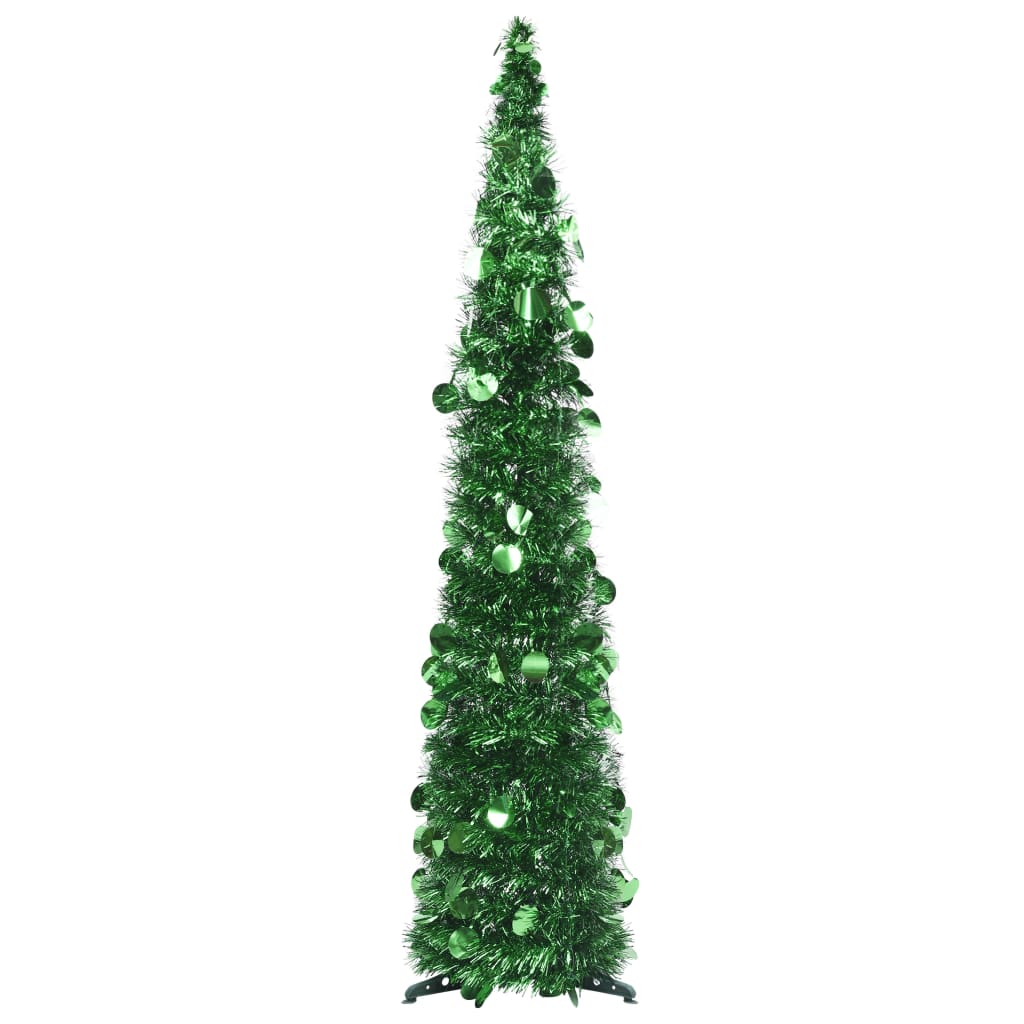 vidaXL Pop-up kunstig juletre grønn 120 cm PET