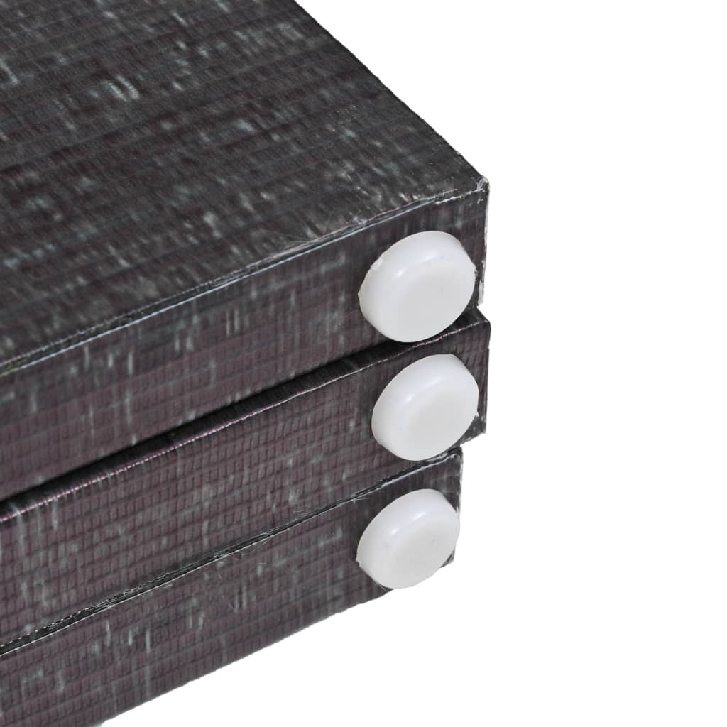 vidaXL Sammenleggbar romdeler 120x170 cm fjær svart og hvit