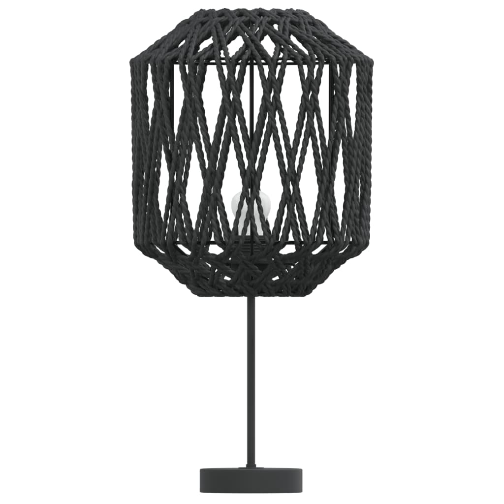 vidaXL Lampeskjerm svart Ø23x28 cm jern og papir