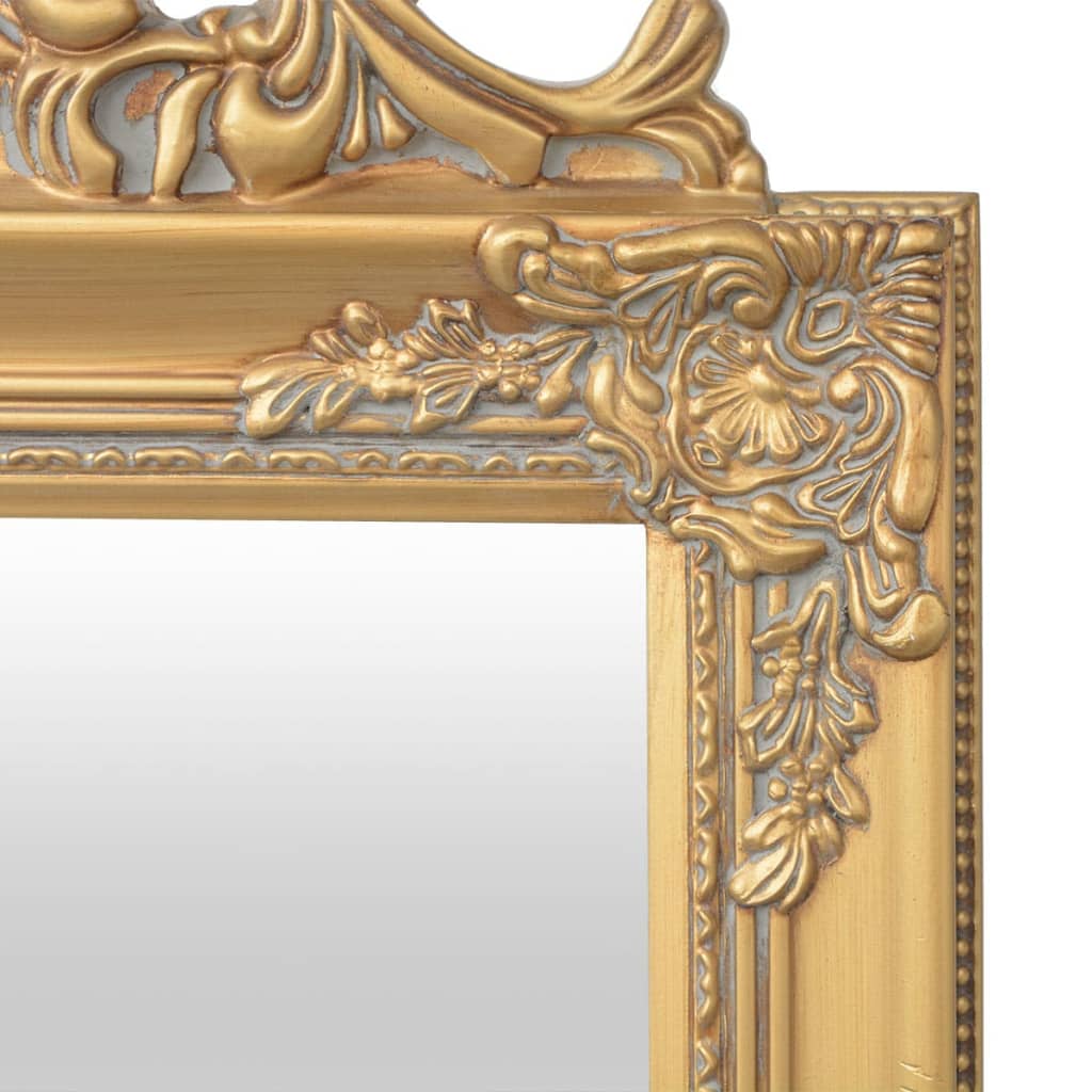 vidaXL Frittstående Speil Barokkstil 160x40 cm Gull