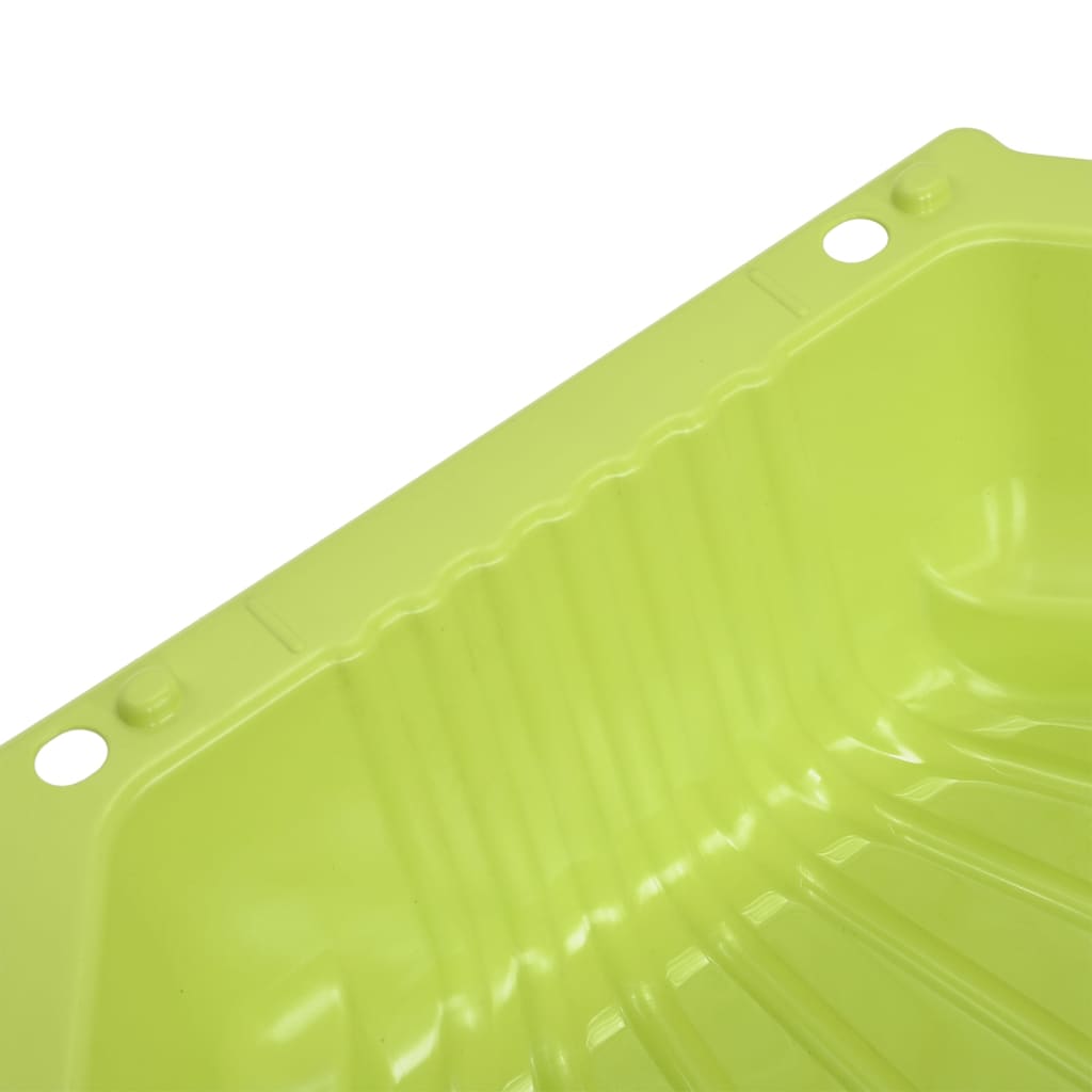 vidaXL Sandkasser 2 stk grønn 77x87x21 cm plast