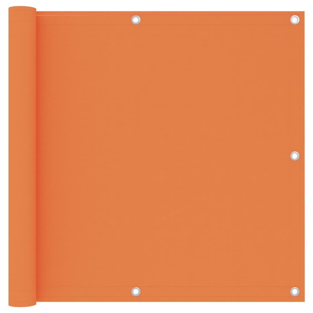 vidaXL Balkongskjerm oransje 90x500 cm oxfordstoff