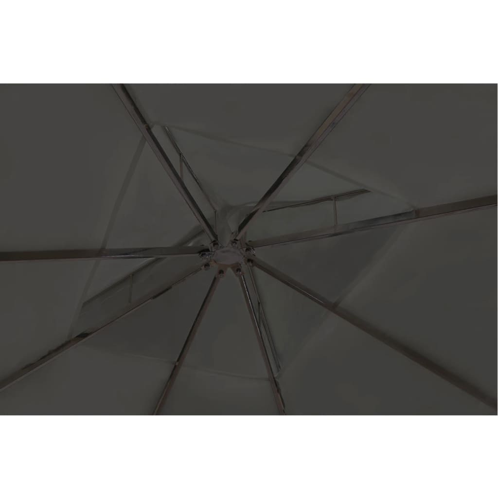 vidaXL Paviljong med tak 3x3 m mørkegrå