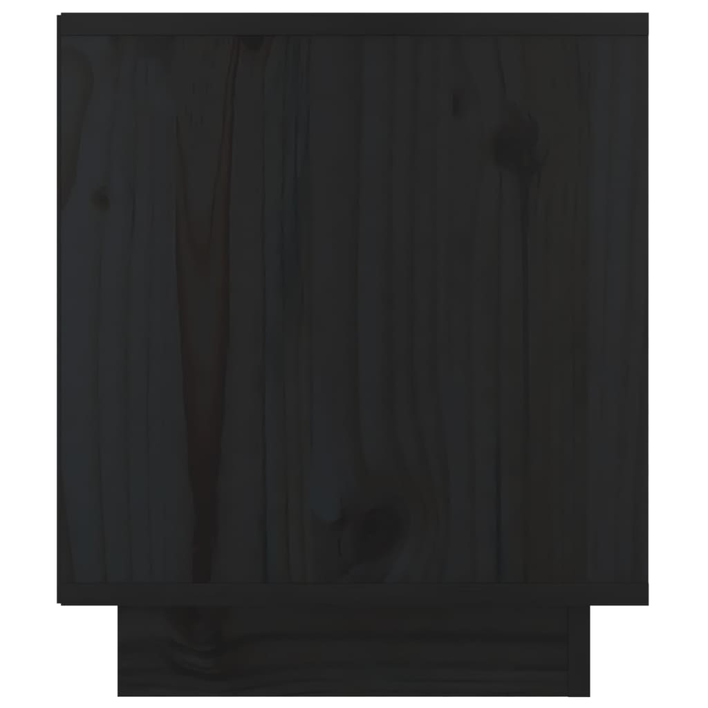 vidaXL Nattbord 2 stk 40x34x40 cm heltre furu svart