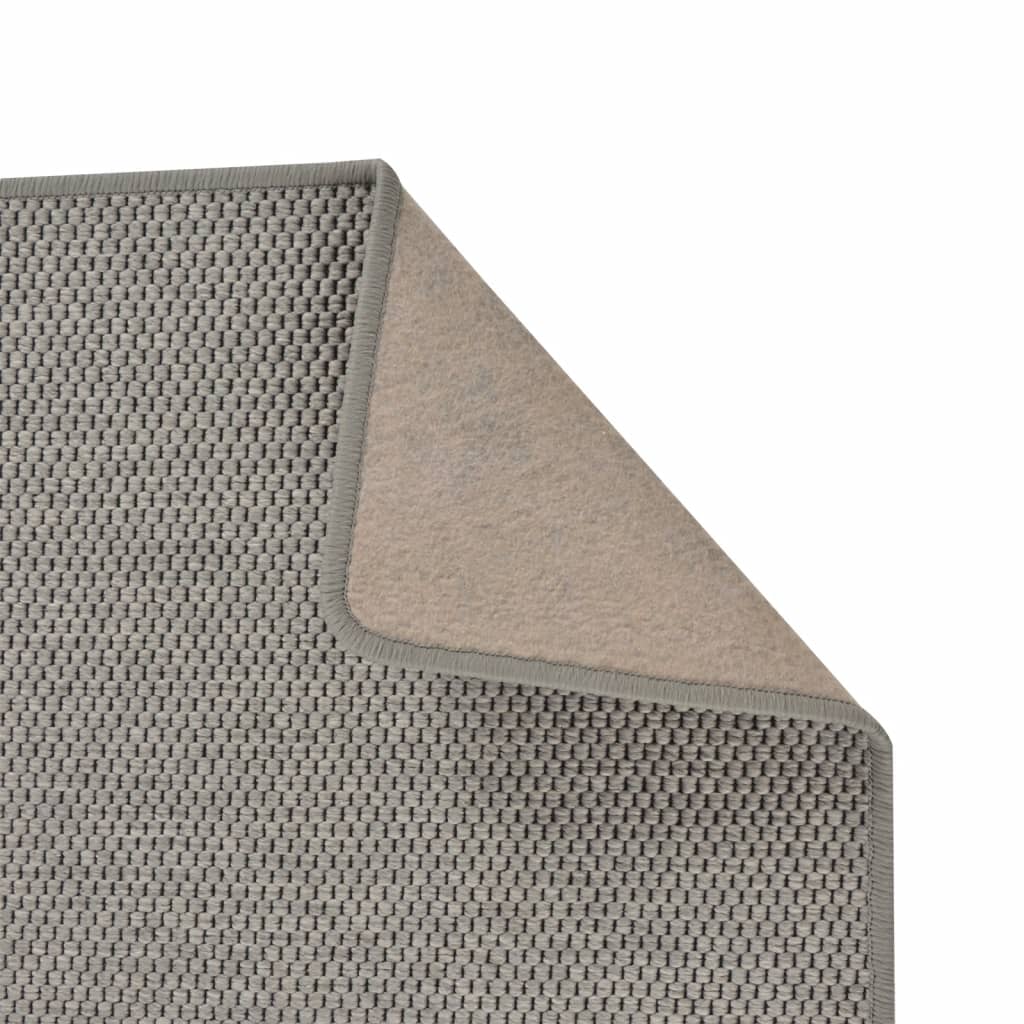 vidaXL Teppeløper sisal-utseende sølv 50x100 cm