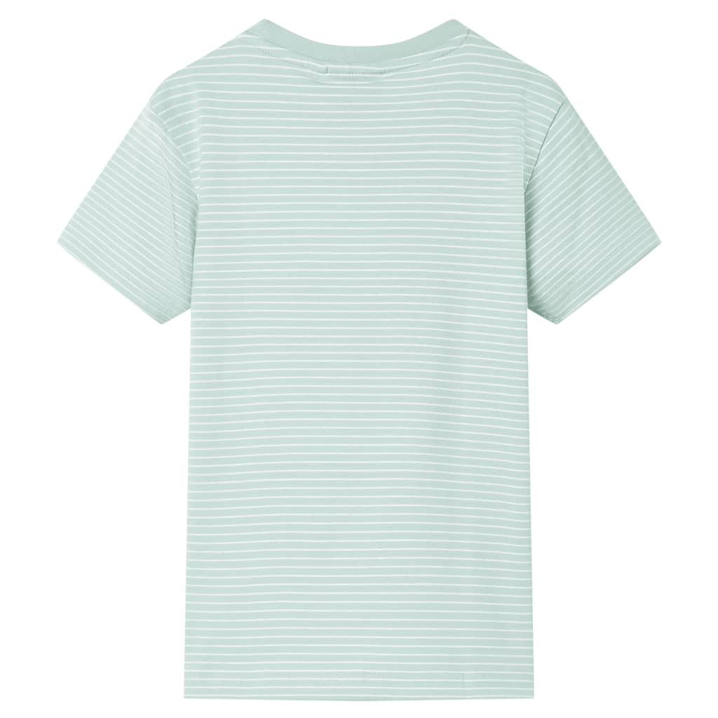 T-skjorte for barn med striper lysemynte 92