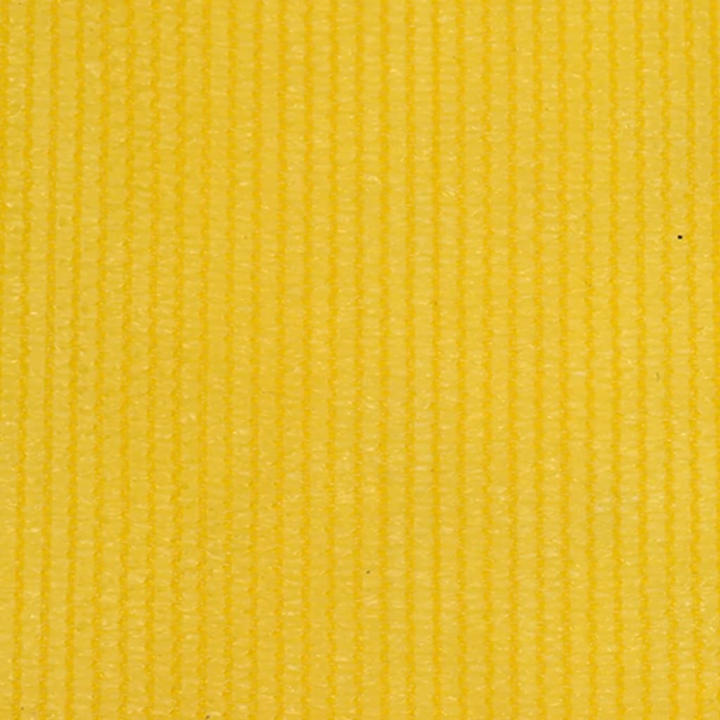 vidaXL Utendørs rullegardin 60x140 cm gul HDPE
