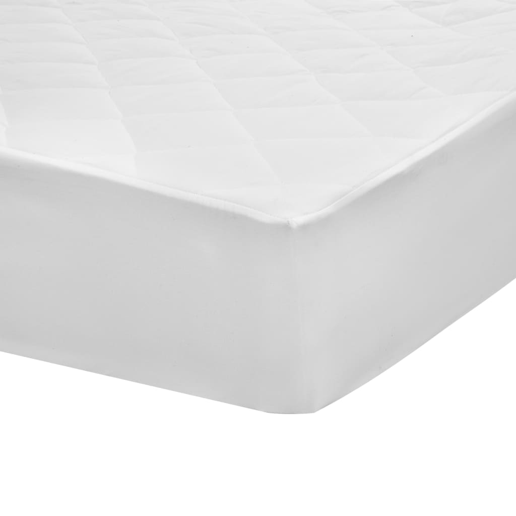 vidaXL Vattert madrassbeskytter hvit 120x200 cm tung
