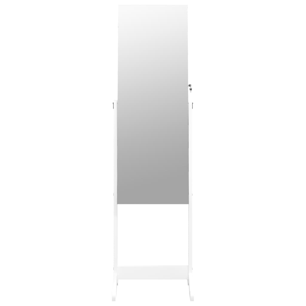 vidaXL Speilskap frittstående hvit 42x38x152 cm