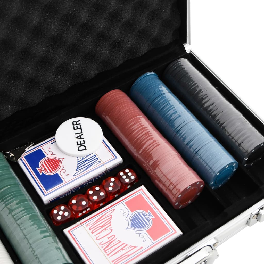 vidaXL Pokersjetongsett 300 stk 4 g