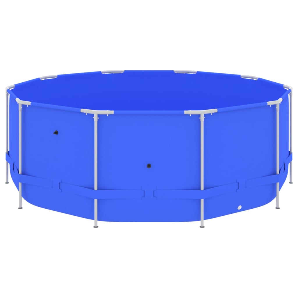 vidaXL Svømmebasseng med stålramme 367x122 cm blå