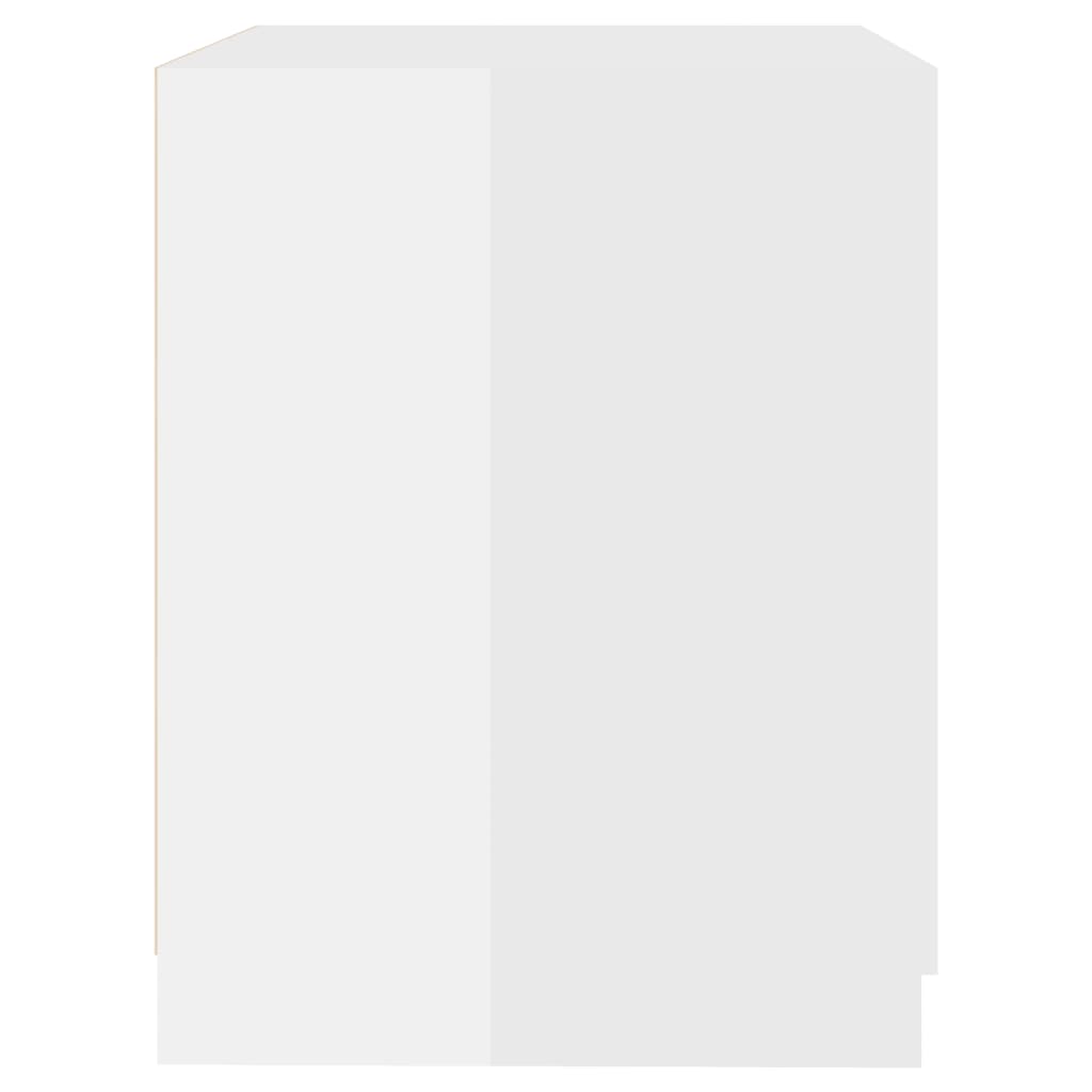 vidaXL Vaskemaskinskap høyglans hvit 71x71,5x91,5 cm