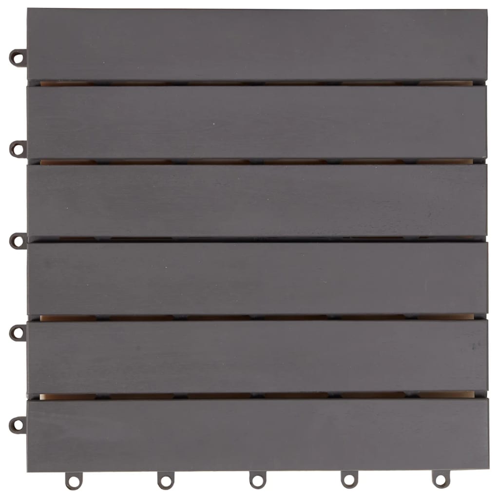 vidaXL Terrassebord 20 stk gråvasket 30x30 cm heltre akasie