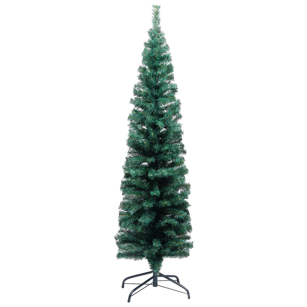 vidaXL Forhåndsbelyst kunstig juletre med kulesett grønn 120 cm