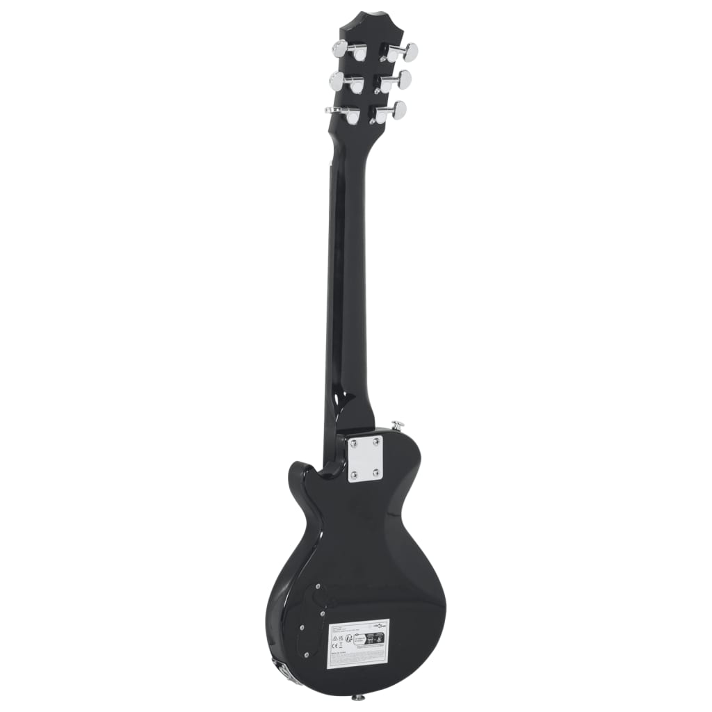 vidaXL Elektrisk gitar for barn med veske brun og svart 3/4 30"